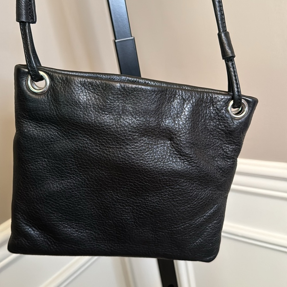 Margot black leather Crossbody with silver hardware - Picture 5 of 7